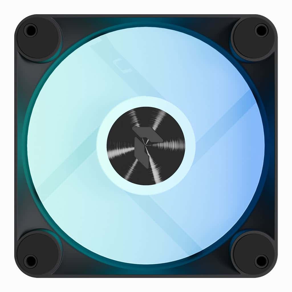APNX APNX FP1-RQ 120 PWM ARGB Reverse Case Fan, 1200 RPM, 48.5 CFM Fan Airflow, 31.6 dBA Fan Noise Level, Hydraulic Bearing Type, Black | APF3-PF11247.11 - thumbnail 1