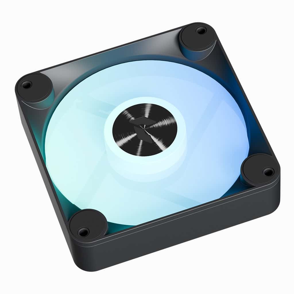 APNX APNX FP1-RQ 120 PWM ARGB Reverse Case Fan, 1200 RPM, 48.5 CFM Fan Airflow, 31.6 dBA Fan Noise Level, Hydraulic Bearing Type, Black | APF3-PF11247.11 - thumbnail 2