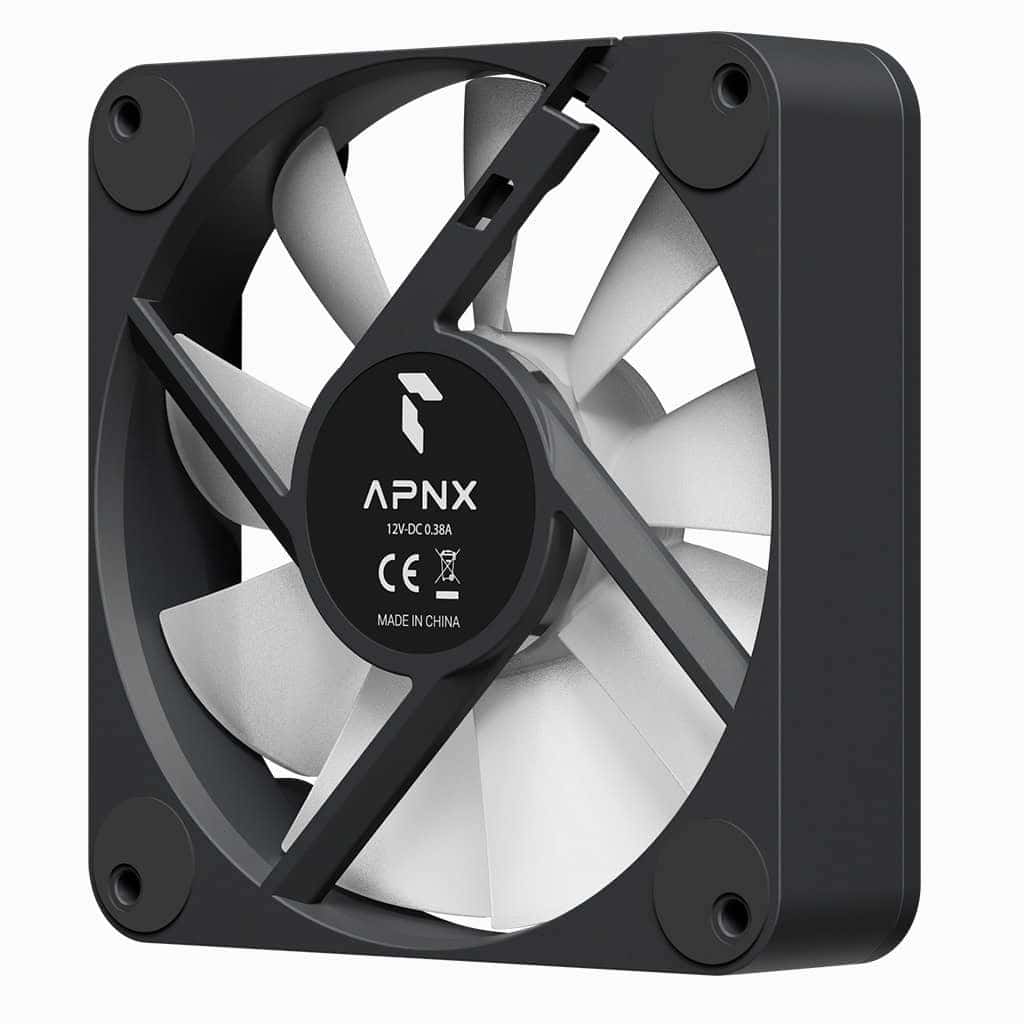 APNX APNX FP1-RQ 120 PWM ARGB Reverse Case Fan, 1200 RPM, 48.5 CFM Fan Airflow, 31.6 dBA Fan Noise Level, Hydraulic Bearing Type, Black | APF3-PF11247.11 - thumbnail 5
