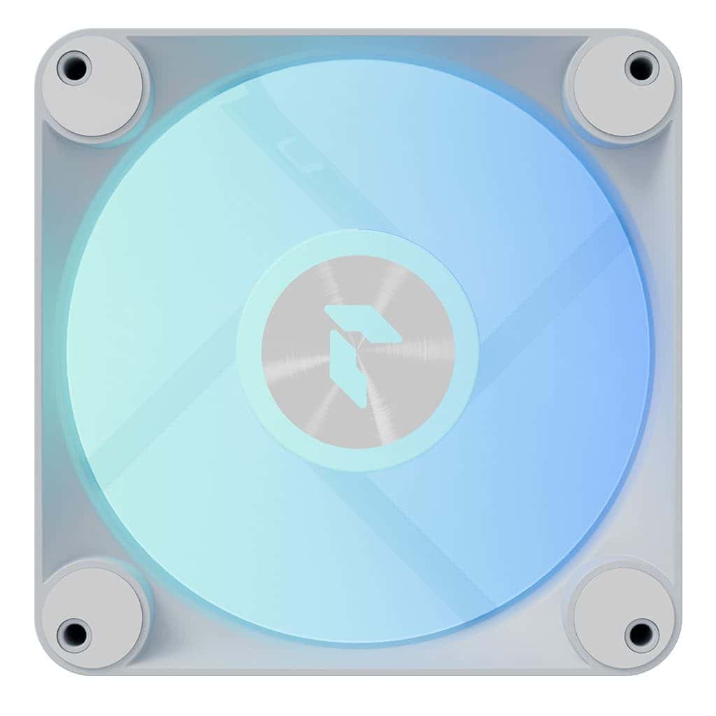 APNX APNX FP1-RQ 120 PWM ARGB Reverse Case Fan, 1200 RPM, 48.5 CFM Fan Airflow, 31.6 dBA Fan Noise Level, Hydraulic Bearing Type, White | APF3-PF11247.11 - thumbnail 1