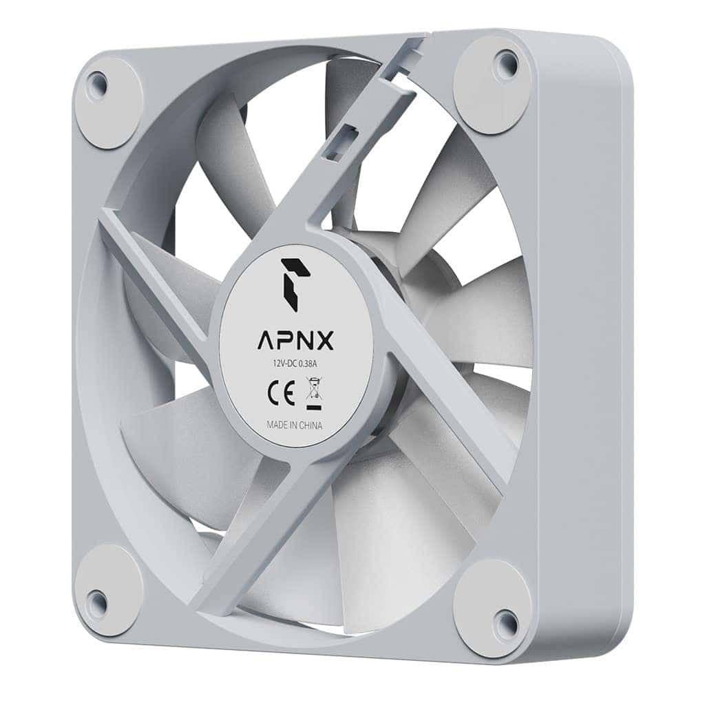 APNX APNX FP1-RQ 120 PWM ARGB Reverse Case Fan, 1200 RPM, 48.5 CFM Fan Airflow, 31.6 dBA Fan Noise Level, Hydraulic Bearing Type, White | APF3-PF11247.11 - thumbnail 5