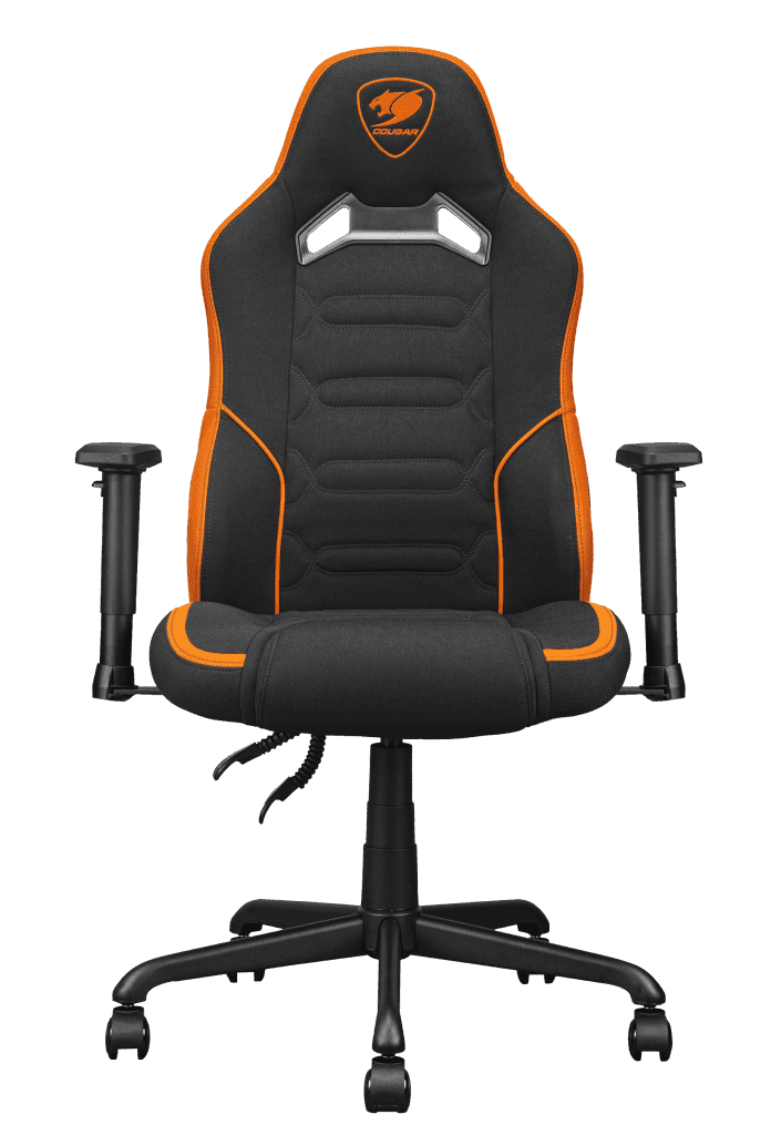Cougar COUGAR Fusion SF Ergonomic Gaming Chair, Woven Fabric, Metal 5-Star Base, Built-in 3D Lumbar Support, Adjustable Armrest, Class 4 Gas Lift Cylinder, 120 kg, Orange/Black | 3MFSFORB.0001 - thumbnail 4