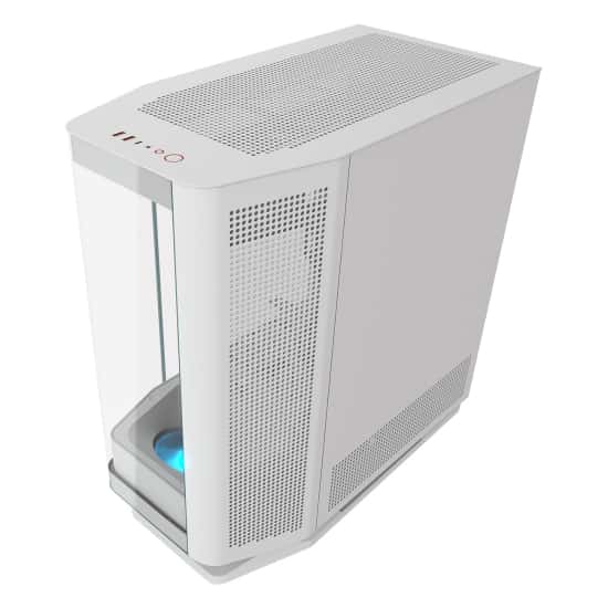 Cougar COUGAR FV270 White Mid Tower Gaming Case with Tempered Curved Glass, 120mm Reversed ARGB PWM Bottom Fan pre-installed, Compatible with reverse cable/connector motherboard |  3858M60.0002 - thumbnail 3