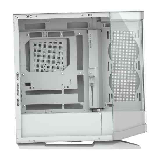 Cougar COUGAR FV270 White Mid Tower Gaming Case with Tempered Curved Glass, 120mm Reversed ARGB PWM Bottom Fan pre-installed, Compatible with reverse cable/connector motherboard |  3858M60.0002 - thumbnail 9
