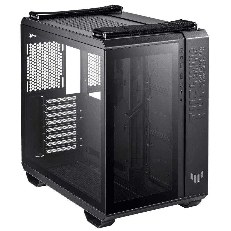 Asus ASUS TUF Gaming GT502 Black ATX Mid-Tower Computer Case with Front Panel RGB Button, USB 3.2 Type-C and 2x USB 3.0 Ports, 2- way Graphic Card Mounting Orientation Compatible, 360mm and 280mm Radiator | 90DC0090-BC9000 - thumbnail 7