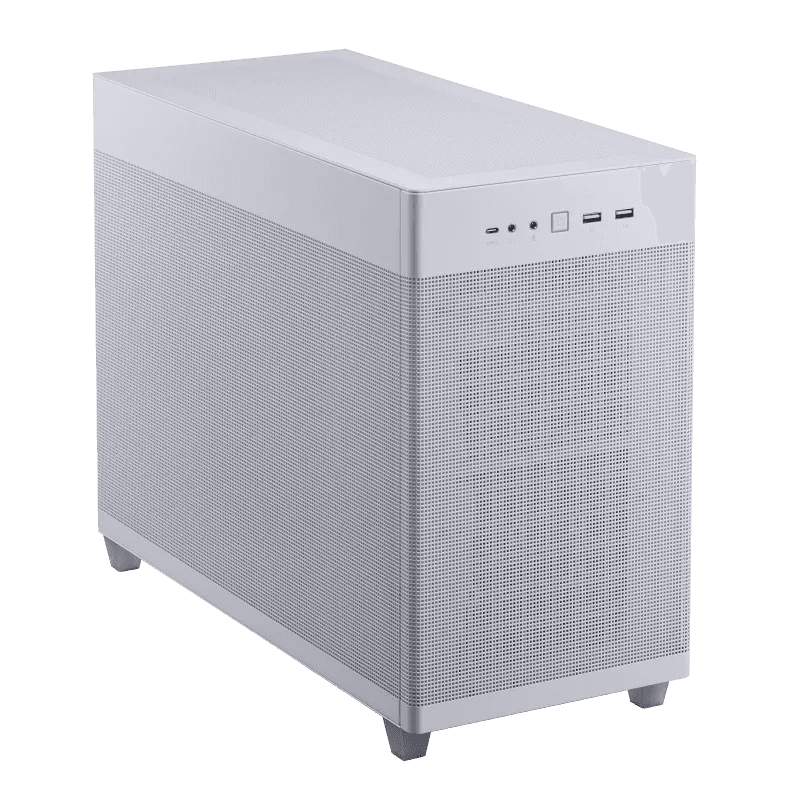 Asus Asus AP201 Prime Mesh White Edition 33L MicroATX Case, Tool-Free Side Panels, Quasi-Filter Mesh, With Support For 360mm Coolers,338mm Graphics Cards, Standard ATX PSU's, White | 90DC00G3-B39000 - thumbnail 1