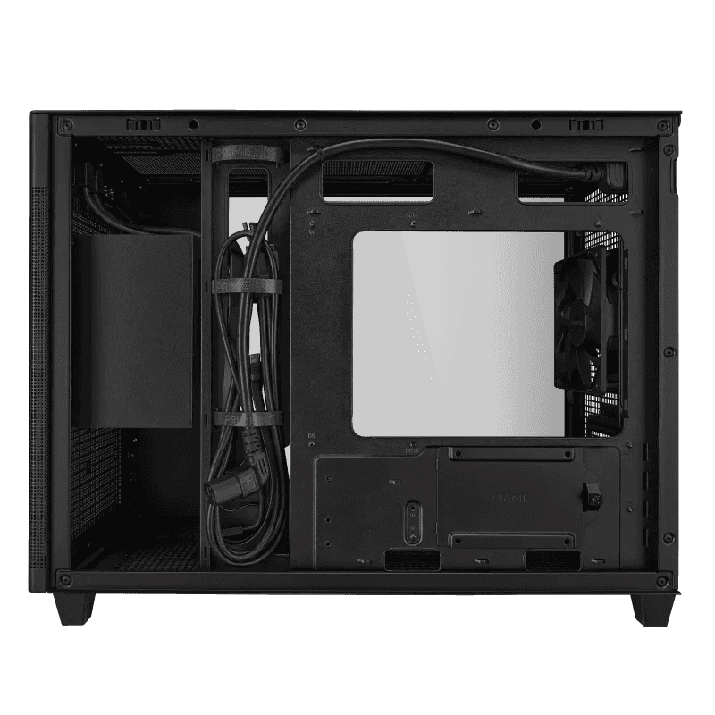 Asus ASUS Prime AP201 Tempered Glass MicroATX Computer Case, Removable Dust Filter, Up to 360mm Radiator Support, Up to 4 Fans, Black | 90DC00G0-B39010 - thumbnail 10