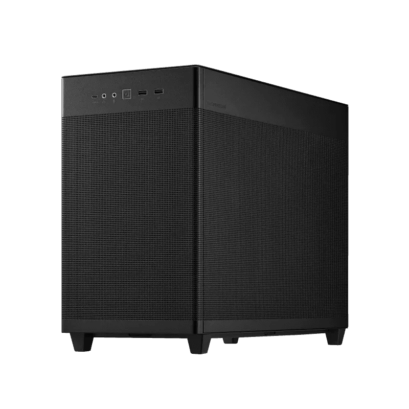 Asus ASUS Prime AP201 Tempered Glass MicroATX Computer Case, Removable Dust Filter, Up to 360mm Radiator Support, Up to 4 Fans, Black | 90DC00G0-B39010 - thumbnail 3