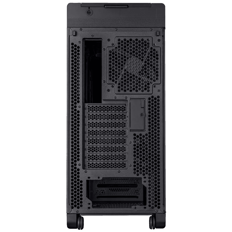 Asus ProArt PA602 Gaming E-ATX Computer Case, 2x 200mm & 1x 140mm Pre-Installed Fans, Up to 420mm Radiator & 6x Fans Support, Dual Air Deflectors, 15.5mm Open Grills, Black | 90DC00J0-B09000 thumbnail 3