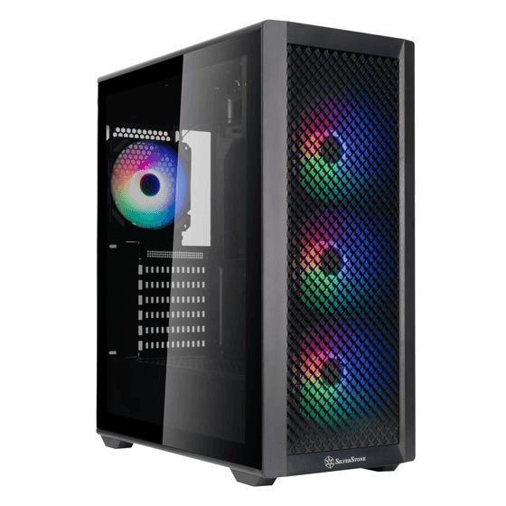 Silverstone Silverstone FARA 515XR ATX Mid-Tower Case, 4x Pre-installed Fans, Up to 350mm GPU, Upto 360mm Radiators, Black | SST-FA515XR-BG - thumbnail 1