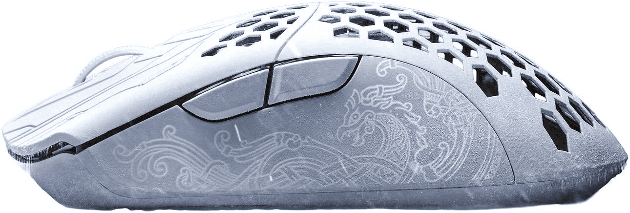 finalmouse Finalmouse UltralightX (ULX) Frostlord,33g Carbon Fiber Wireless Gaming Mouse 8000Hz Polling, PixArt Sensor, 319 s Click Latency, Huano Blueshell Switches, Large (Classic ) | M89001L-FL.5CN1030 - thumbnail 3