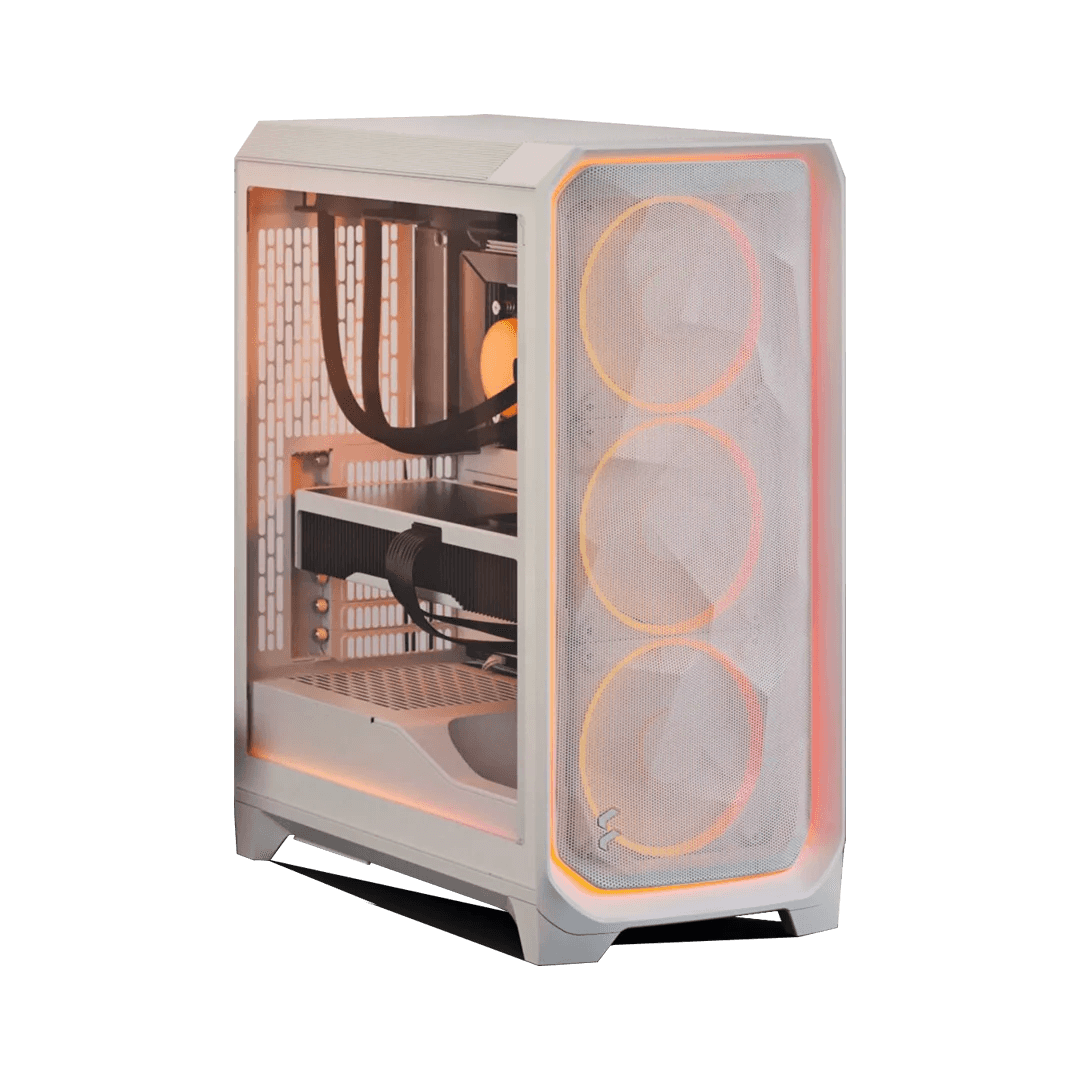 White Gaming & Workstation PC: Intel Core i9-14900K 14th Gen + ASUS ROG Astral RTX 5080 OC 16GB GDDR7 White, 64GB DDR5 6000MT/s RGB, 2TB Crucial T705 PCIe Gen5 NVMe SSD (14,500MB/s), 360mm Fractal Lumen S36 ARGB AIO, 1200W Gold ATX 3.1 PSU, WiFi 6 - thumbnail 1