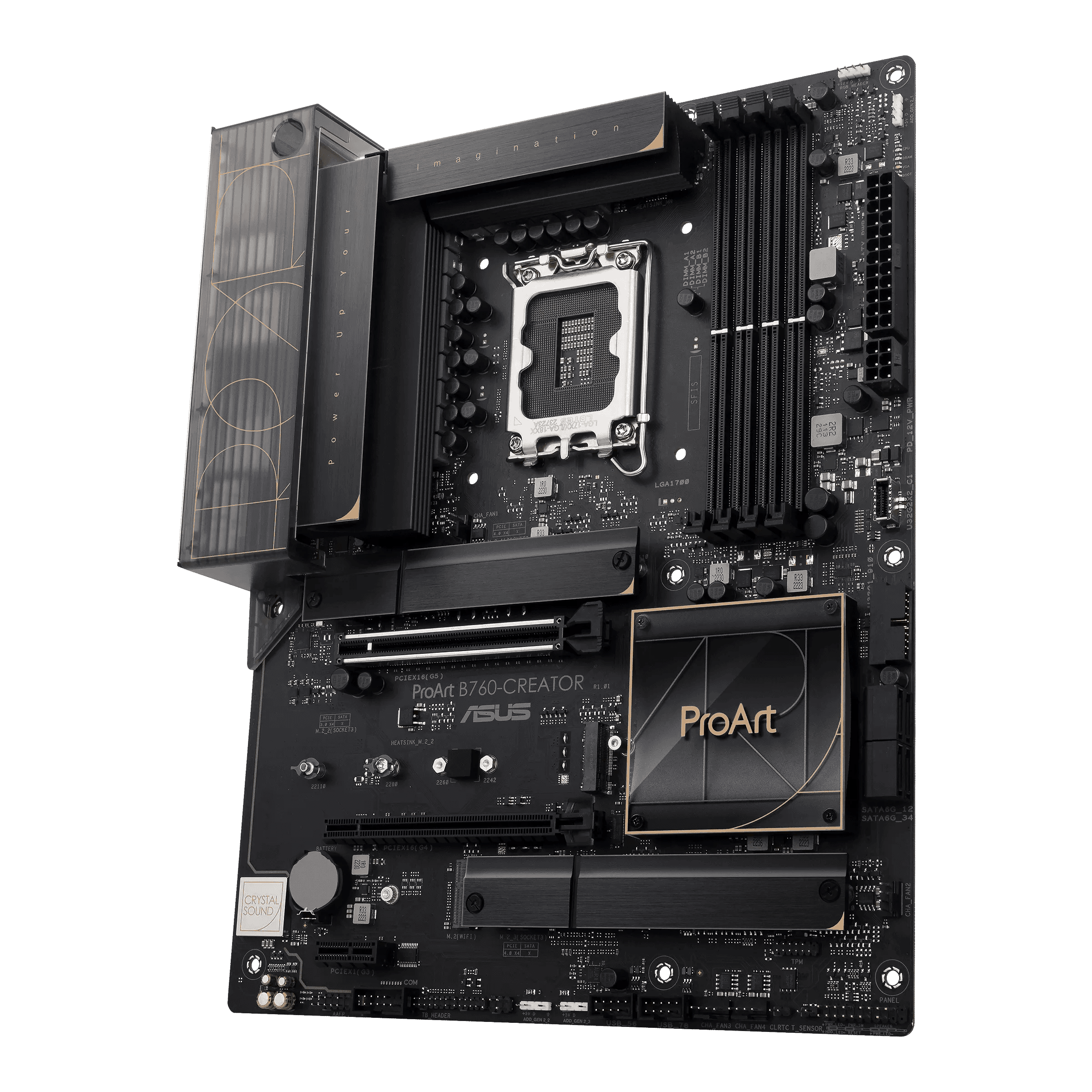 Asus ProArt B760-CREATOR DDR5 Motherboard, LGA1700 Socket, Intel B760 Chipset, M.2 Heatsink, PCIe 5.0, Thunderbolt 4 Header, 2.5G + 1G LAN, Max Memory 128GB 4xDIMM | 90MB1F20-M1EAY0 thumbnail 7