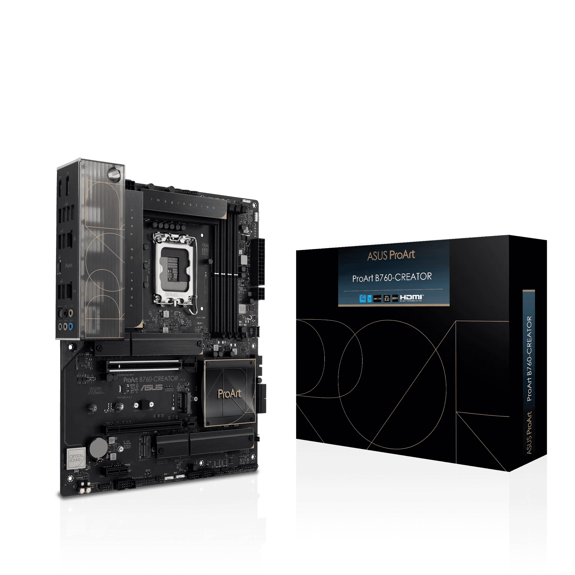 Asus Asus ProArt B760-CREATOR DDR5 Motherboard, LGA1700 Socket, Intel B760 Chipset, M.2 Heatsink, PCIe 5.0, Thunderbolt 4 Header, 2.5G + 1G LAN, Max Memory 128GB 4xDIMM | 90MB1F20-M1EAY0 - thumbnail 4