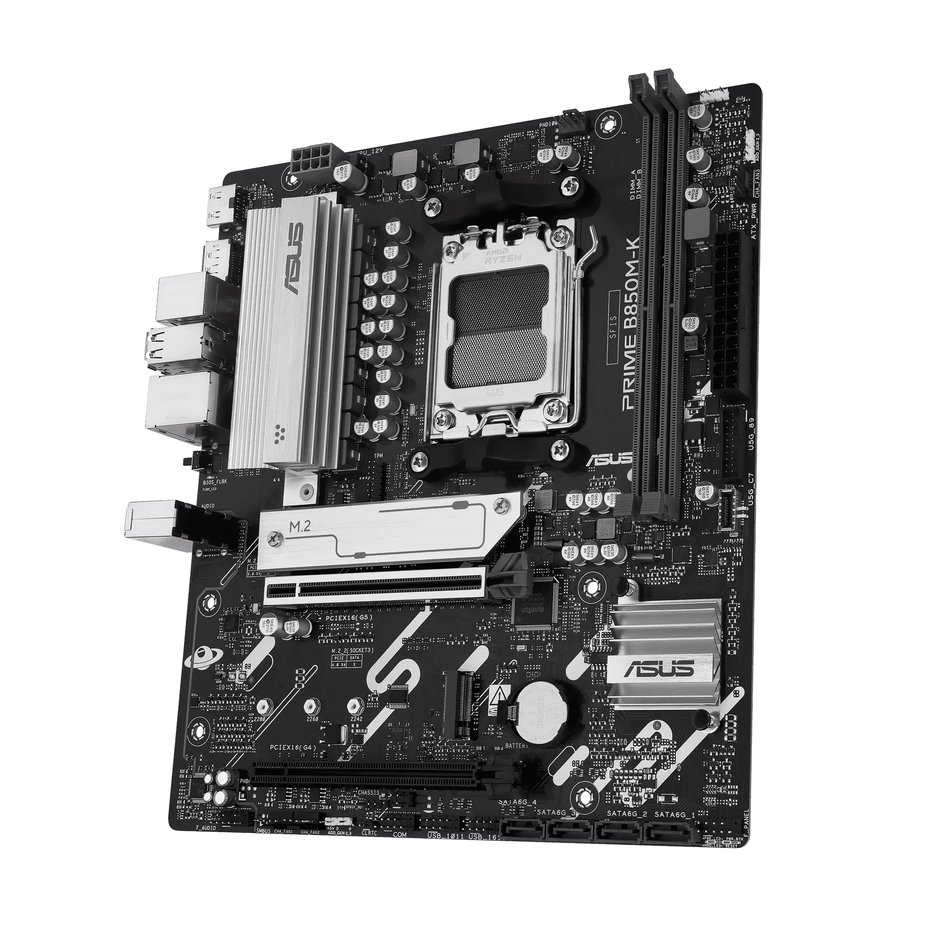 Asus ASUS Prime B850M-K AMD B850 mATX Motherboard, Ryzen AM5 Socket, PCIe 5.0, DDR5 | 90MB1LV0-M0EAY0 - thumbnail 4