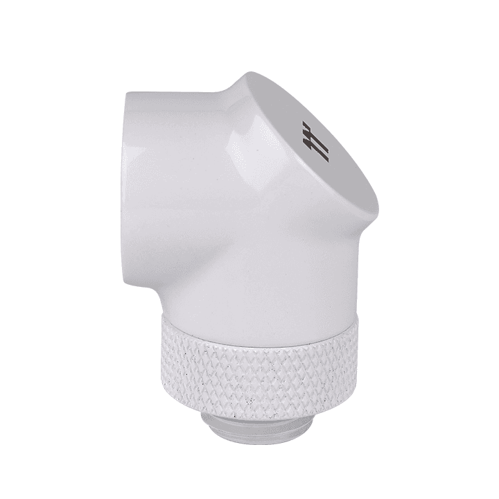Thermaltake Thermaltake Pacific G1/4 90 Degree Adapter ??? White (2-Pack Fittings) CL-W052-CU00WT-A - thumbnail 2