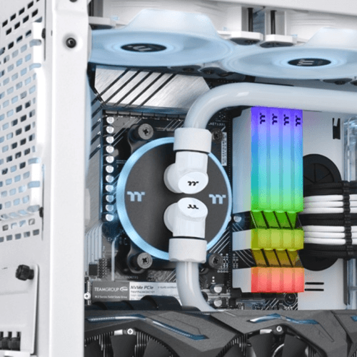 Thermaltake Thermaltake Pacific G1/4 90 Degree Adapter ??? White (2-Pack Fittings) CL-W052-CU00WT-A - thumbnail 4