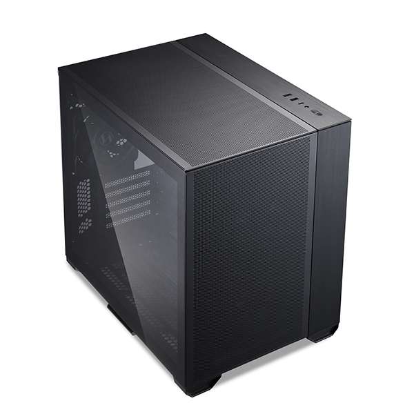 LIAN LI Lian Li O11 Air Mini ATX Mini Tower Computer Case, Tempered Glass, Radiator Support Up to 280mm, 5/7 Expansion Slots, Front 2x140mm PWM Fan, Aluminum Panel, Black | G99.O11AMX.00 - thumbnail 3