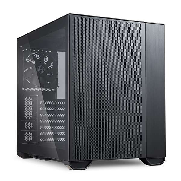 LIAN LI Lian Li O11 Air Mini ATX Mini Tower Computer Case, Tempered Glass, Radiator Support Up to 280mm, 5/7 Expansion Slots, Front 2x140mm PWM Fan, Aluminum Panel, Black | G99.O11AMX.00 - thumbnail 4