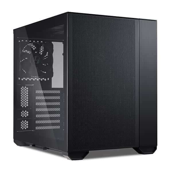 LIAN LI Lian Li O11 Air Mini ATX Mini Tower Computer Case, Tempered Glass, Radiator Support Up to 280mm, 5/7 Expansion Slots, Front 2x140mm PWM Fan, Aluminum Panel, Black | G99.O11AMX.00 - thumbnail 6