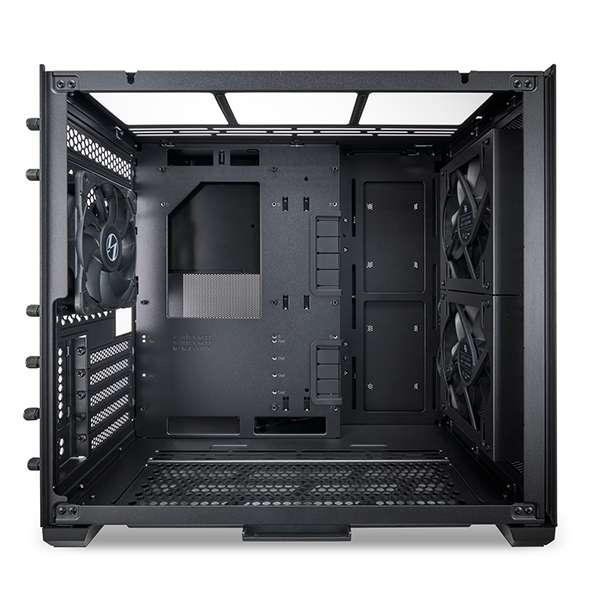 LIAN LI Lian Li O11 Air Mini ATX Mini Tower Computer Case, Tempered Glass, Radiator Support Up to 280mm, 5/7 Expansion Slots, Front 2x140mm PWM Fan, Aluminum Panel, Black | G99.O11AMX.00 - thumbnail 1