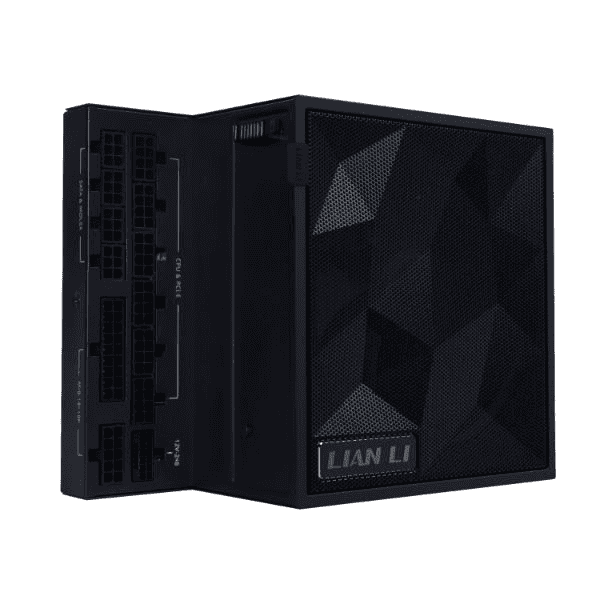 LIAN LI Lian Li EDGE GOLD 1000W ATX PSU Power Supply, ATX 3.1, PCIe 5.1 ready, Detachable USB hub with 4 internal USB 2.0, Removable magnetic fan dust filter, Fully modular braided-texture cables, 80 PLUS Gold efficiency, Black | G9P.EG1000G.BH00.UK - thumbnail 1