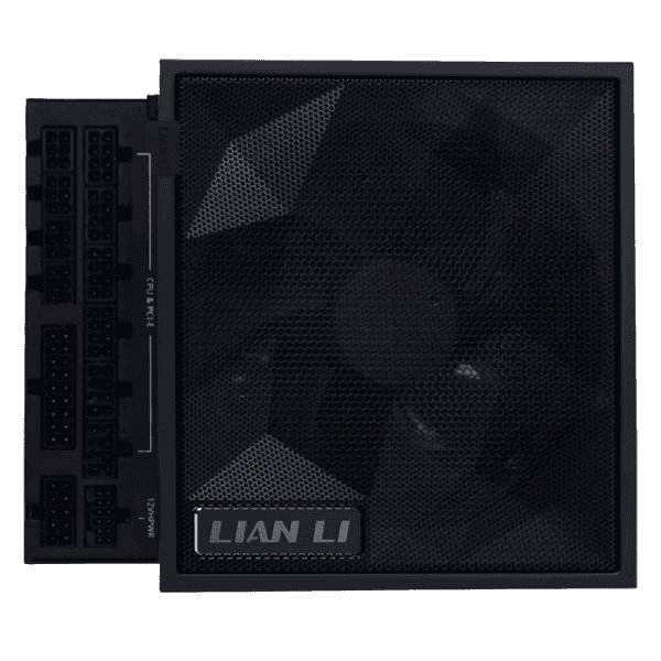 LIAN LI Lian Li EDGE GOLD 1000W ATX PSU Power Supply, ATX 3.1, PCIe 5.1 ready, Detachable USB hub with 4 internal USB 2.0, Removable magnetic fan dust filter, Fully modular braided-texture cables, 80 PLUS Gold efficiency, Black | G9P.EG1000G.BH00.UK - thumbnail 3