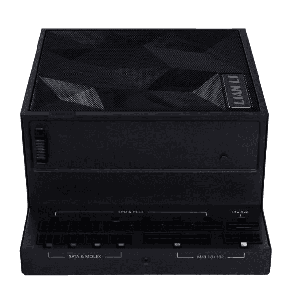 Lian Li EDGE GOLD 1200W ATX PSU Power Supply, ATX 3.1, PCIe 5.1 ready, Detachable USB hub with 4 internal USB 2.0, Removable magnetic fan dust filter, Fully modular braided-texture cables, 80 PLUS Gold efficiency, Black | G9P.EG1200G.BH00.UK thumbnail 3