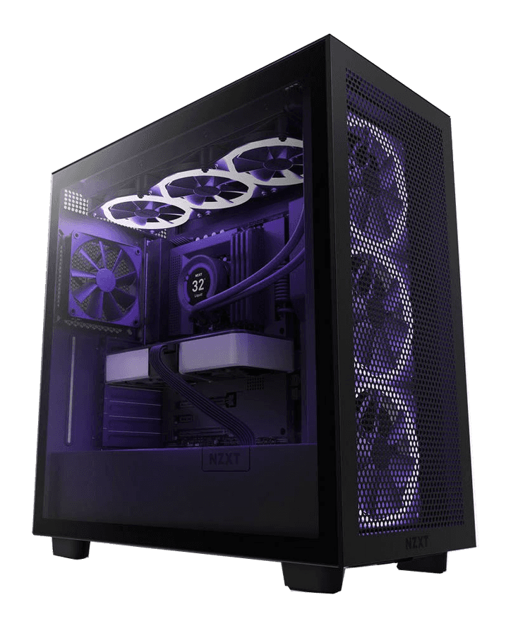 Nanotech High-End Gaming PC with Ryzen 7th Gen. - AMD Ryzen 7 7800X3D, Radeon RX 6900 XT 16GB, 32GB RAM DDR5 5600Mhz, 1TB SSD Gen4,1000W PSU Gold Rated, 360MM Liquid Cooler, Wifi + BT - thumbnail 1