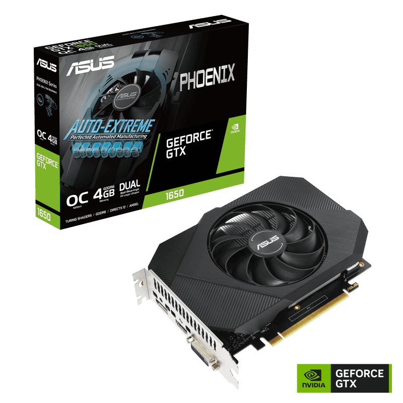 Asus Asus Phoenix GeForce GTX 1650 OC 4GB GDDR6 Graphics Card | 90YV0EH2-M0NA00 - thumbnail 1