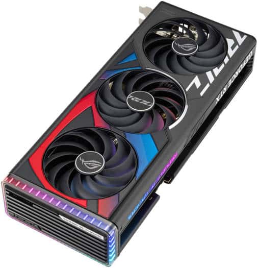 Asus ASUS ROG-STRIX RTX-4070 Ti-O12G-GAMING OC Graphics Card, 12GB GDDR6X 192-bit Memory, 7680 CUDA Cores, 2730MHz Engine Clock, 21 Gbps Memory Speed, PCI E 4.0, 2x HDMI /3x DP /HDCP 2.3 | 90YV0II0-M0NA00 - thumbnail 2