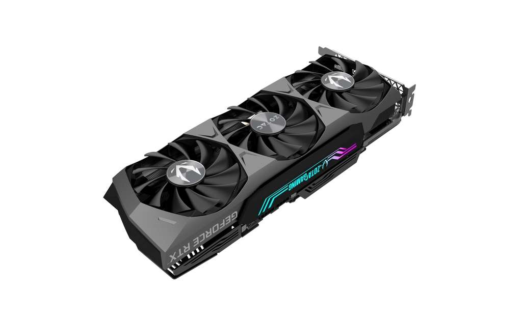 ZOTAC ZOTAC GAMING GeForce RTX 3070 Ti Graphics Card, 8GB GDDR6X 256-bit Memory, 1770 MHz Boost Clock, 19 Gbps Memory Clock, 6144 CUDA Cores, PCI Express 4.0, 3 x DP 1.4a / 1 x HDMI | ZT-A30710Q-10P - thumbnail 2