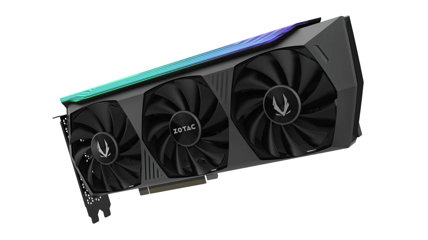 ZOTAC ZOTAC GAMING GeForce RTX 3070 Ti Graphics Card, 8GB GDDR6X 256-bit Memory, 1770 MHz Boost Clock, 19 Gbps Memory Clock, 6144 CUDA Cores, PCI Express 4.0, 3 x DP 1.4a / 1 x HDMI | ZT-A30710Q-10P - thumbnail 1