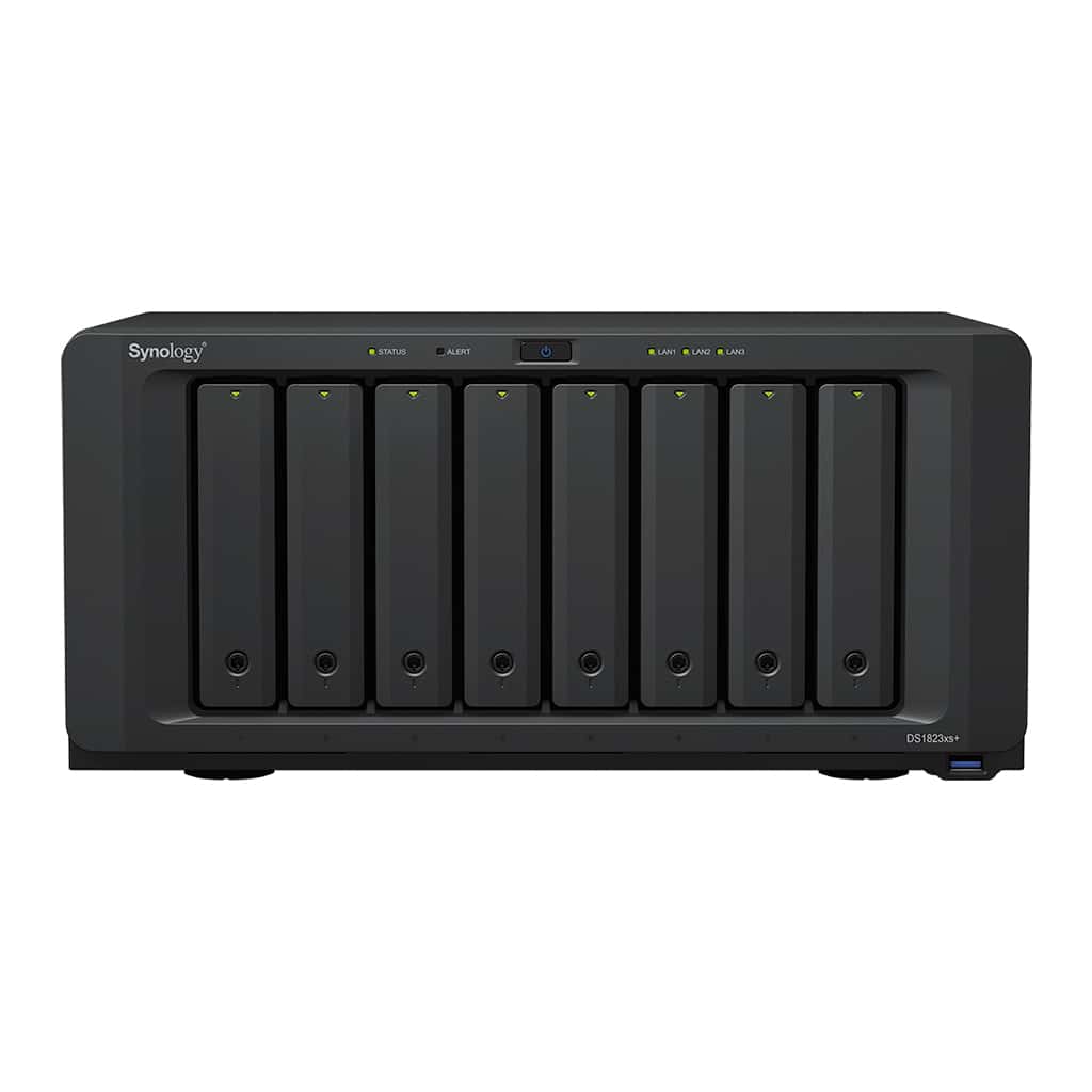 Synology SYNOLOGY DS1823XS PLUS,TOWER,8-BAY 3.5 SATA HDD/SATA2*M.2,AMD RYZEN,4CORE,8GB DDR4,|UPC# 846504004959 - thumbnail 4