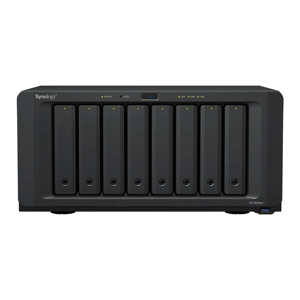 Synology SYNOLOGY DS1823XS PLUS,TOWER,8-BAY 3.5 SATA HDD/SATA2*M.2,AMD RYZEN,4CORE,8GB DDR4,|UPC# 846504004959 - thumbnail 4