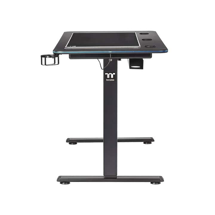Thermaltake GT120 RGB Height Adjustable Office & Gaming Desk, High-quality Mouse Pad, Anti-collision Safety Sensor, Cup Holder, Headset Hanger, Cable Management System  | GGD-GTM-BKEIRX-01 thumbnail 3