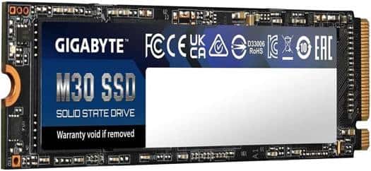 Gigabyte Gigabyte M30 1TB NVMe M.2 Internal Solid State Drive, PCIe Gen3.0 x4 M.2 2280 Interface, Sequential Read Speed Upto 3500Mb/s, Write Speed Upto 3500Mb/s, 3D TLC NAND, DDR3L DRAM Cache | GP-GM301TB-G - thumbnail 1