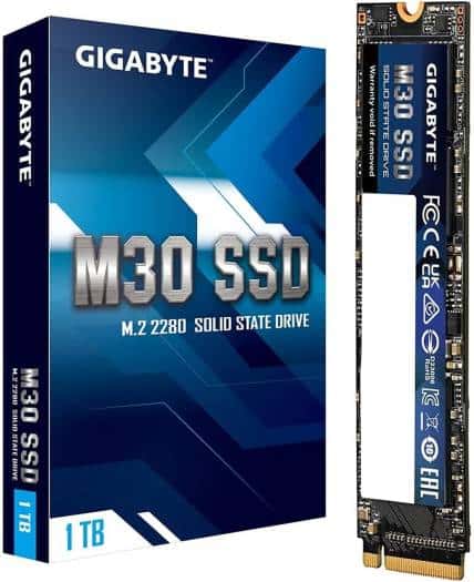 Gigabyte Gigabyte M30 1TB NVMe M.2 Internal Solid State Drive, PCIe Gen3.0 x4 M.2 2280 Interface, Sequential Read Speed Upto 3500Mb/s, Write Speed Upto 3500Mb/s, 3D TLC NAND, DDR3L DRAM Cache | GP-GM301TB-G - thumbnail 5