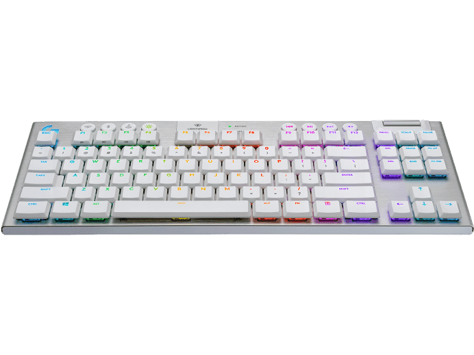 Logitech G915 TKL Tenkeyless LIGHTSPEED Wireless RGB Keyboard,White English International (QWERTY) Tactile, Low-profile Mechanical Switches, 40 hours Battery-life, Thin Design  | 920-009664 thumbnail 2
