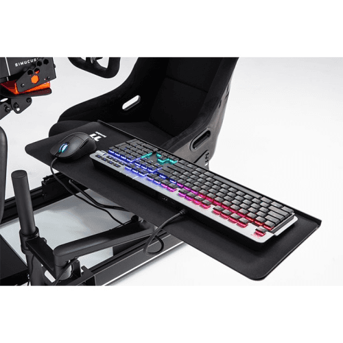 Thermaltake Thermaltake Sim Racing Keyboard & Mouse Tray for Simulator Cockpit, Black Edition, Ergonomic Swivel Adjustment, Heavy Duty Steel Construction, Universal Fit | GSC-ACC-KBASBB-01 - thumbnail 2