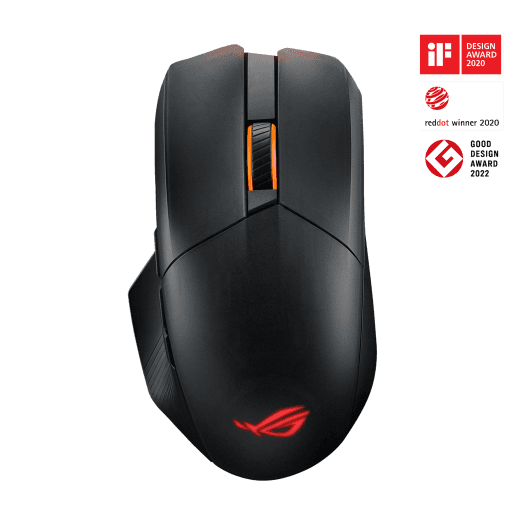 Asus ASUS ROG Chakram X Origin RGB Wireless Gaming Mouse, 36000 DPI AimPoint Optical Sensor, 2.4 GHz / BT / Wired Tri-Mode Connect, Up to 150H Battery Life, 11 Programmable Buttons, Black | 90MP02N1-BMUA00 - thumbnail 4