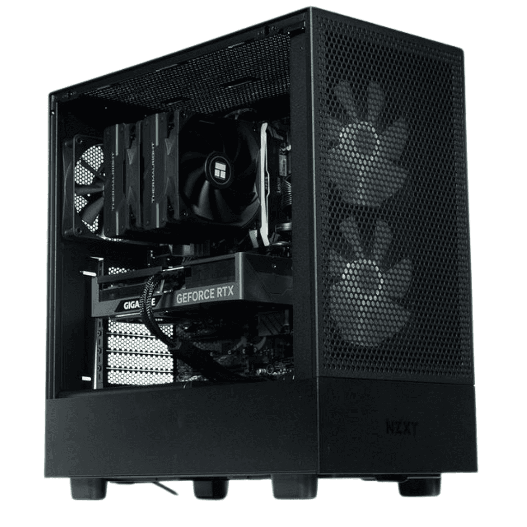 NZXT H5 Flow NZXT Gaming PC, AMD Ryzen 5 5600X 6 Cores 12 Threads,  32GB DDR4 RAM 3600MHz, NVIDIA 4060 8GB, 1TB SSD, 650W PSU, 120mm CPU AIR Cooler, Wi-Fi + BT - thumbnail 2