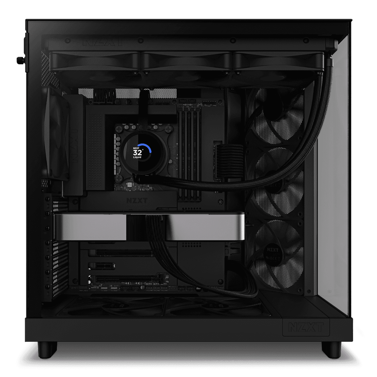 Nanotech Nanotech Best High-End Gaming & Rendering PC: Core  i9 14900K 6GHz MaxTurbo, Nvidia RTX 4070 SUPER 12GB GDDR6X, 64GB (2x32GB) DDR5 DRAM 6200MT/s, 4TB SSD  (2x2TB), 750W Gold Rated, 360mm AIO Liquid Cooler, Wi-Fi+BT, 1 Year Warranty - thumbnail 3