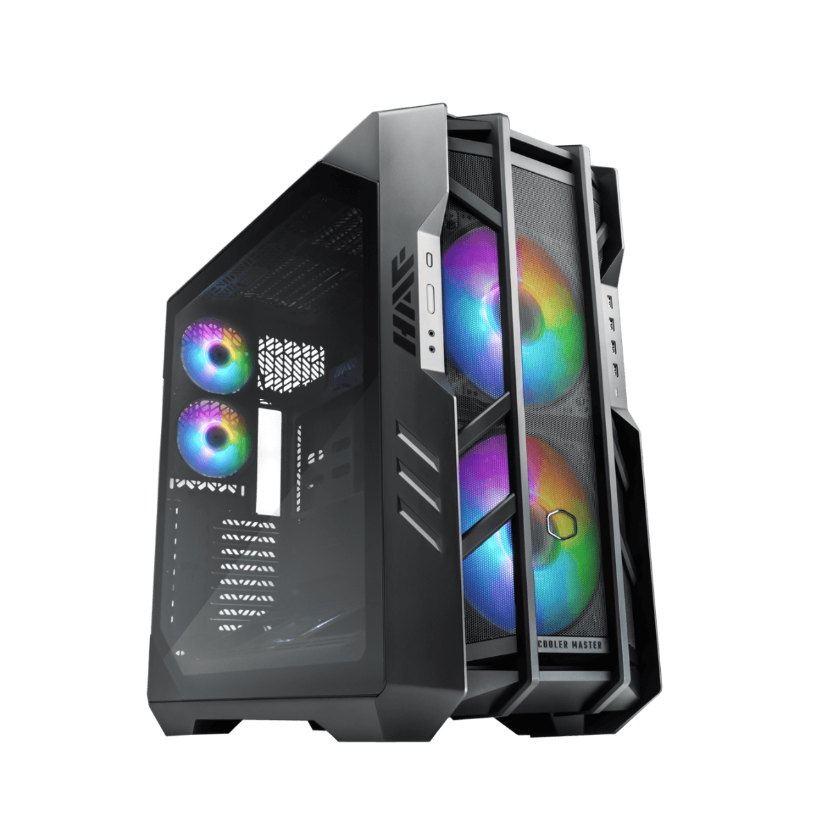 Cooler Master Cooler Master HAF 700 Full Tower Computer Case, 2x SickleFlow 20cm aRGB & 3x 12cm aRGB Included Fans, Up to 480mm Radiator & 17x Fan Support, Tempered Glass Side Panel, Grey | H700-IGNN-S00 - thumbnail 1