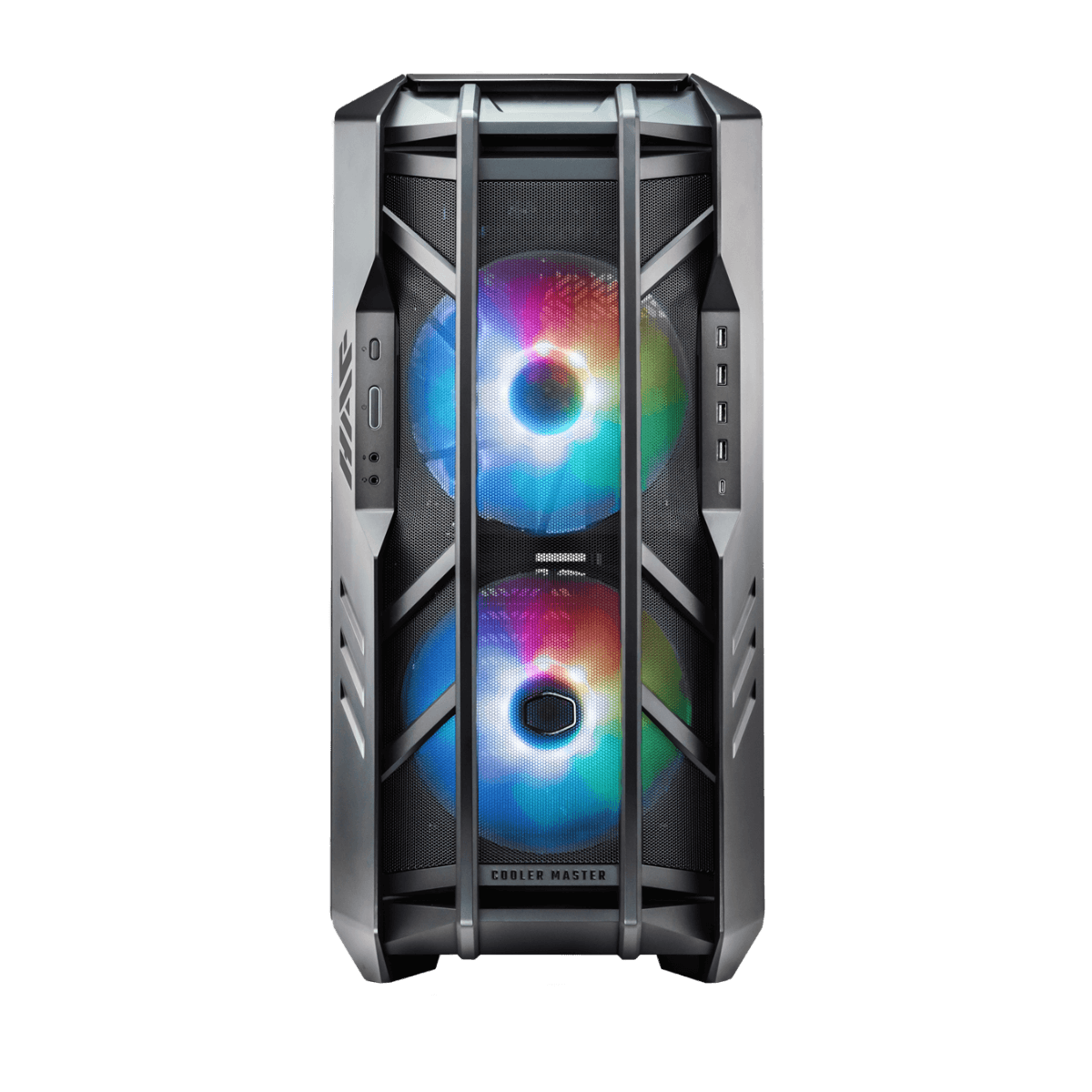 Cooler Master Cooler Master HAF 700 Full Tower Computer Case, 2x SickleFlow 20cm aRGB & 3x 12cm aRGB Included Fans, Up to 480mm Radiator & 17x Fan Support, Tempered Glass Side Panel, Grey | H700-IGNN-S00 - thumbnail 2