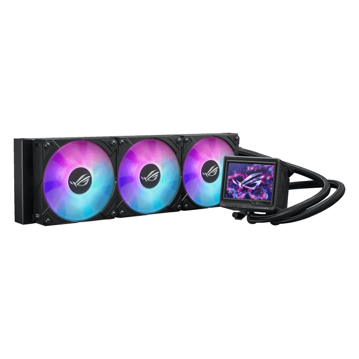 Asus ASUS ROG Ryujin III 360 ARGB Extreme AIO Liquid CPU Cooler, 3.5" Magnetic LCD Display, Asetek Emma Gen 8th V2 Pump, LGA 1851 & AM5 Ready, Black | 90RC0131-M0EAY0 - thumbnail 2