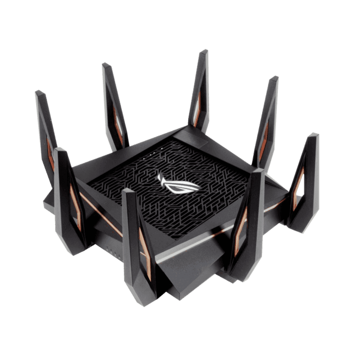 Asus ASUS ROG Rapture GT-AX11000, Tri-Band 10 Gigabit WiFi Router, Aiprotection Lifetime Security, AiRmesh Compatible for Mesh WIFI System, World???s first 10 Gigabit Wi-Fi router, Wifi 6, Wireless 802.11Ax | 90IG04H0-MU9G00 - thumbnail 7