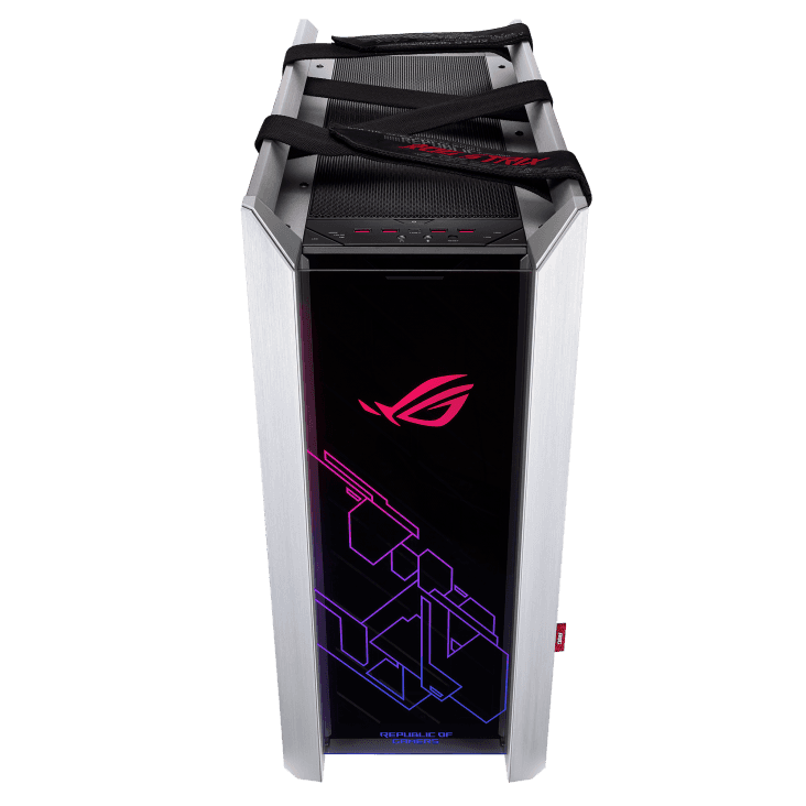 Asus ASUS ROG Strix Helios GX601 White Edition RGB Mid-Tower E-ATX Gaming Case, 3 x Tempered Glass, Aluminum Frame, GPU Braces | 90DC0023-B39000 - thumbnail 3
