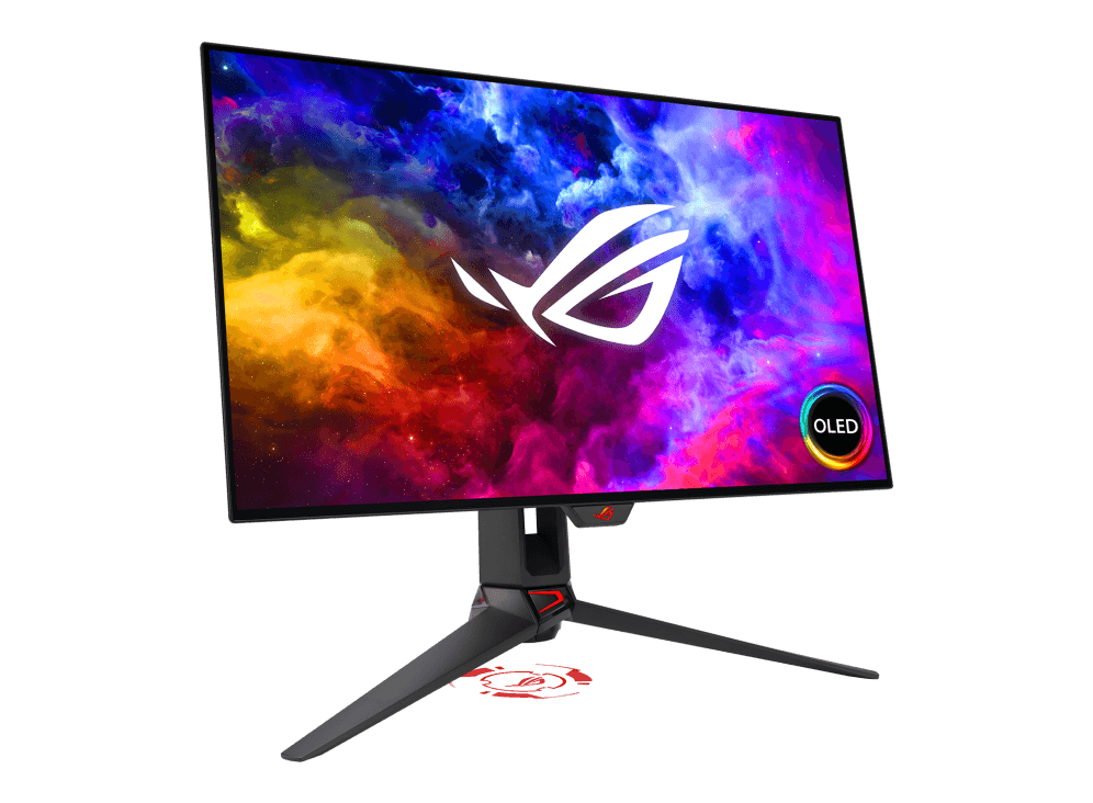 ASUS ROG Swift OLED PG27AQDM Gaming Monitor, 27" QHD 240Hz OLED Display, 0.03ms Response Time, 10 bit Colors, FreeSync Premium & G-SYNC , 2xHDMI V2, 1x DP 1.4, 2x USB 3.2 Gen 1, 3 Year Warranty | 90LM08Q0-B01A70 thumbnail 2