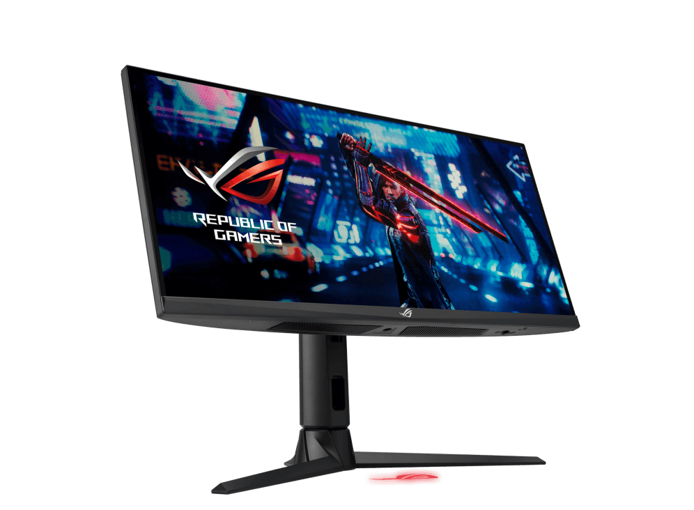 Asus ASUS ROG Strix XG309CM Gaming Monitor ??? 30 inch (29.5 inch viewable) 2560x1080, overclocking 220Hz* (Above 144Hz), 1ms (GTG), Fast IPS, Extreme Low Motion Blur Sync, USB Type-C, 110% sRGB, G-Sync compatible, KVM support, Tripod socket. - thumbnail 5